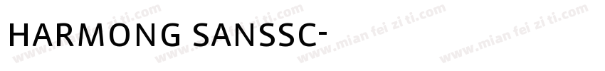 harmong sanssc字体转换